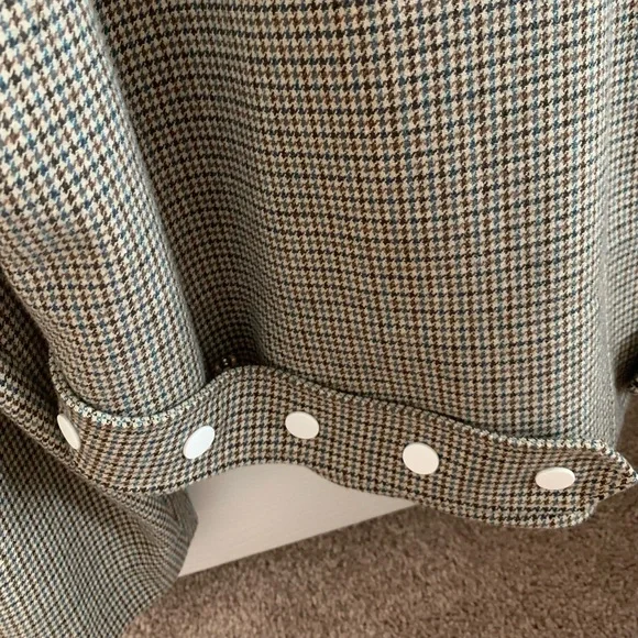 TIBI Atticus Houndstooth Moto Jacket M - Picture 9 of 9